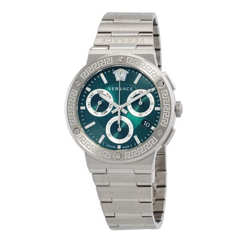 Versace Chronograph Quartz Green Dial Men's 